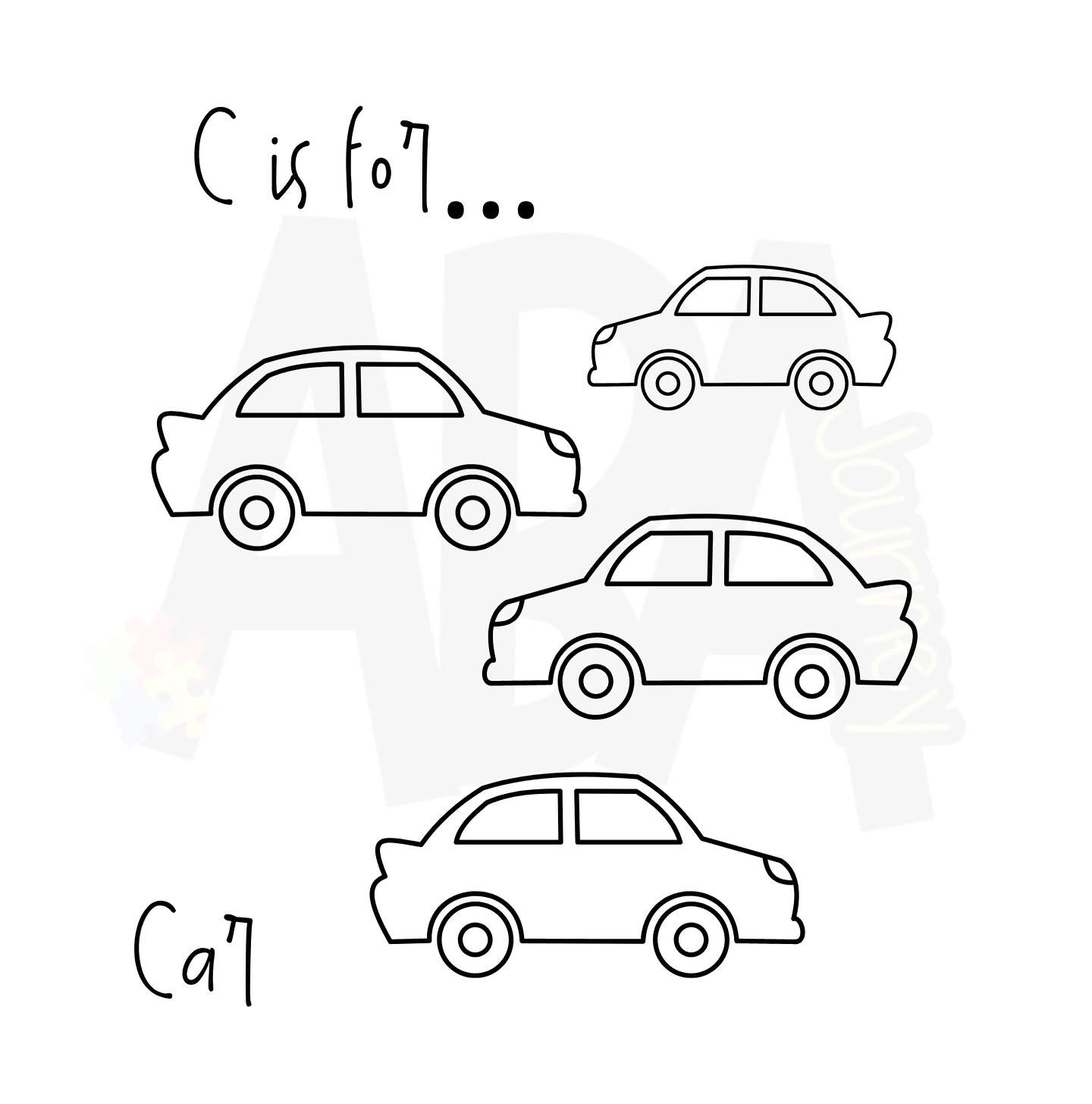 ABC Coloring Book: Simple ABC Edition